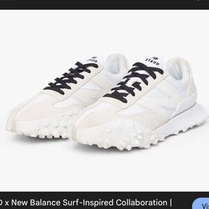 New Balance White and Black Sneakers